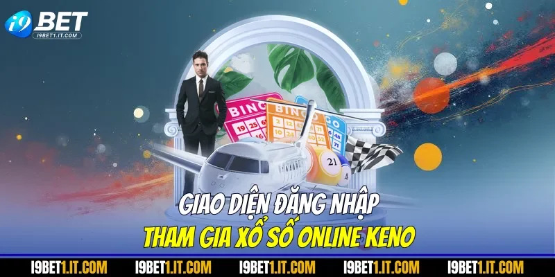 Giao diện đăng nhập tham gia xổ số online keno